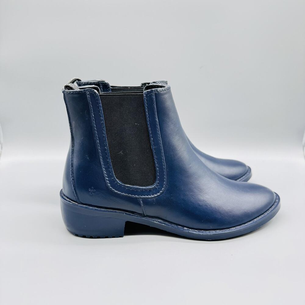 EMU Australia Boots Womens 9 Blue Rubber Chelsea Ankle Waterproof Rain Booties
